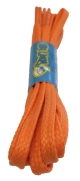 Flat Waxed Orange Shoelaces